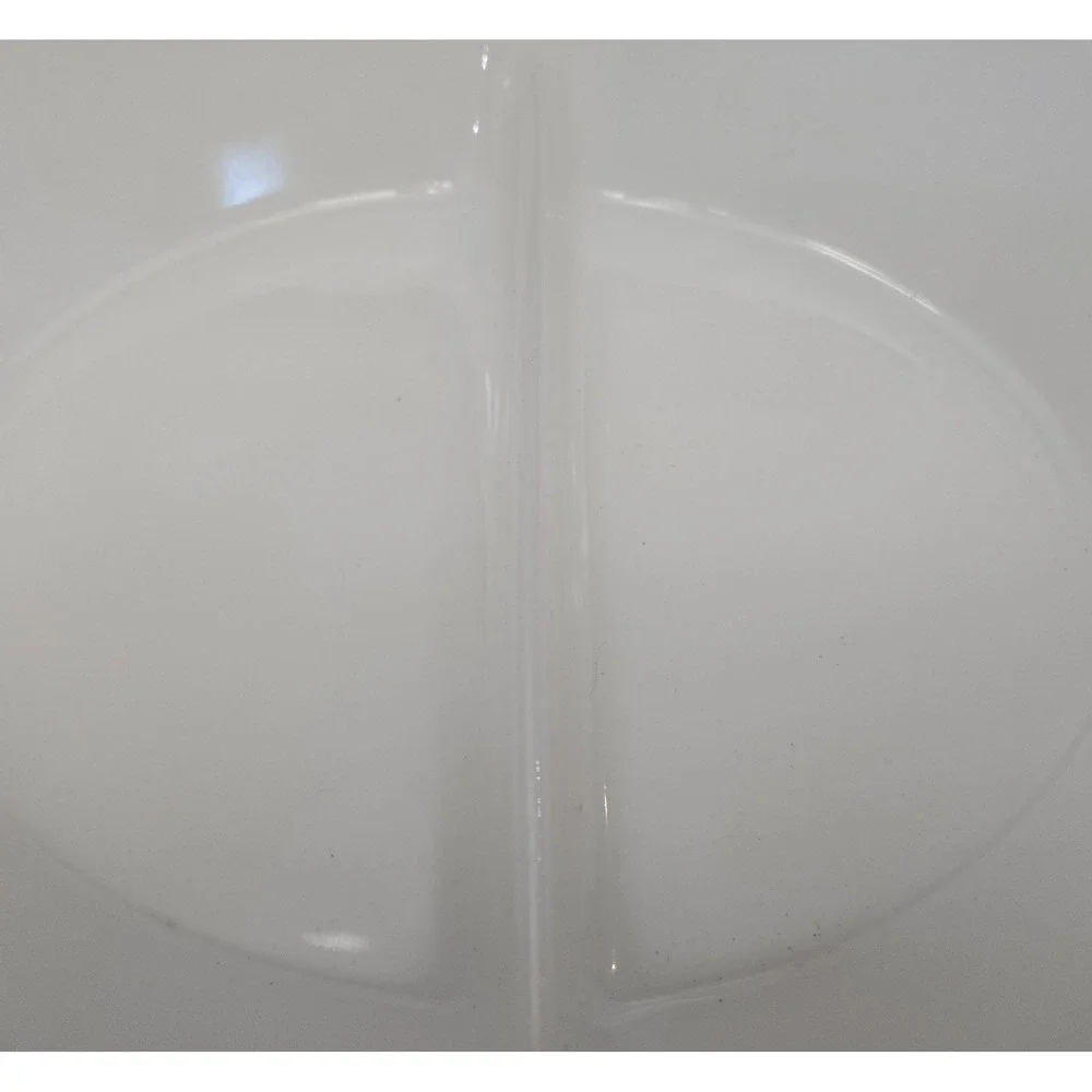 VINTAGE  GlasBake Milk‎ Glass  Divided Bake Serving Dish J-2352  12